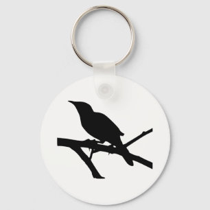 Mockingbird Silhouette Keychain