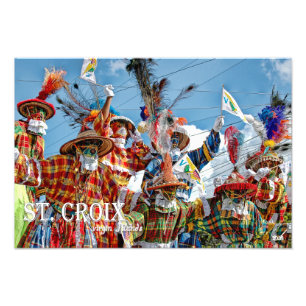 Mocko Jumbies Virgin Islands Flags St. Croix VI Photo Print