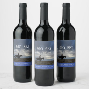 Mockup Big Sky Western Custom Wine Labels