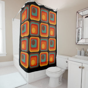 Mod 1970s Retro Style Geometric Design