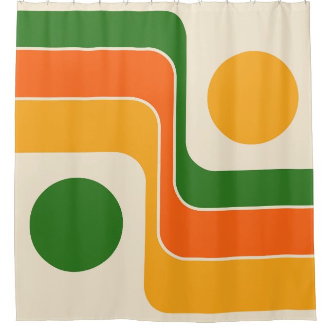 Mod 1970s Retro Style Geometric Design (Front)