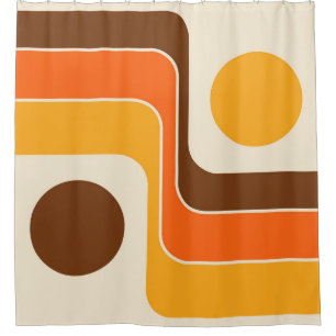 Mod 1970s Retro Style Geometric Design