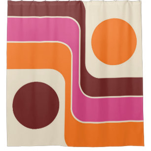 Mod 1970s Retro Style Geometric Design
