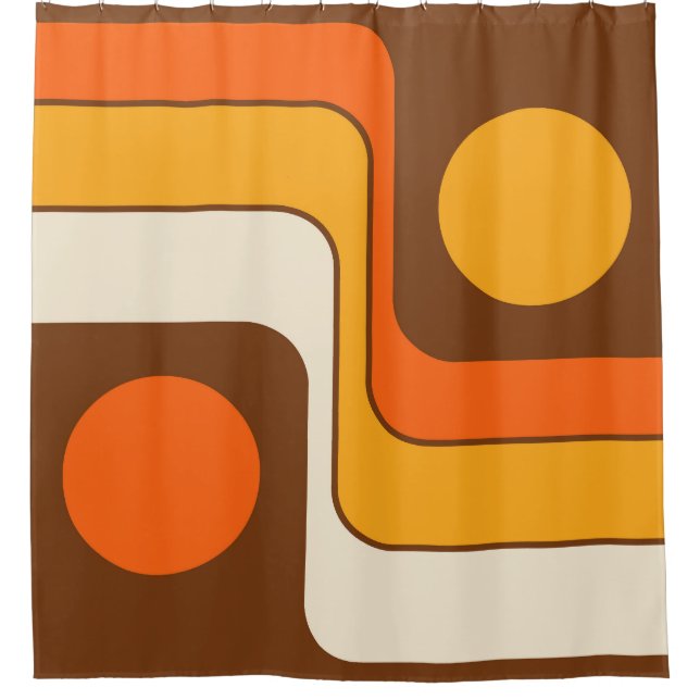Mod 1970s Retro Style Geometric Design (Front)