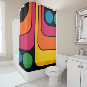 Mod 1970s Retro Style Geometric Design