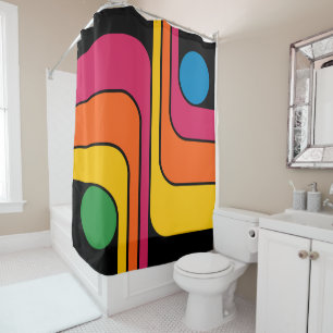 Mod 1970s Retro Style Geometric Design
