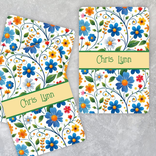 Mod Abstract Flowers Theme Playing Cards (Creator Uploaded)