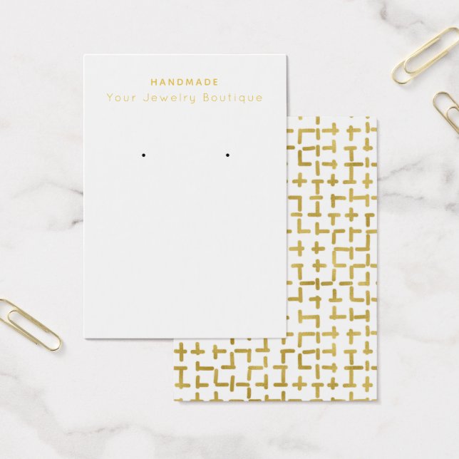Mod Abstract Geometric Earring Display Cards (Office)