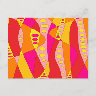 Mod Abstract Postcard
