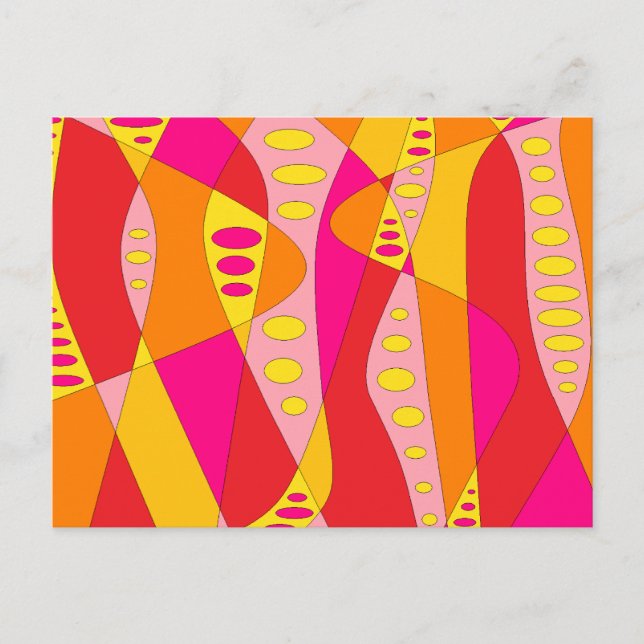 Mod Abstract Postcard (Front)