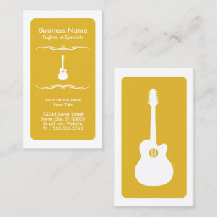 mod acoustic guitar business card