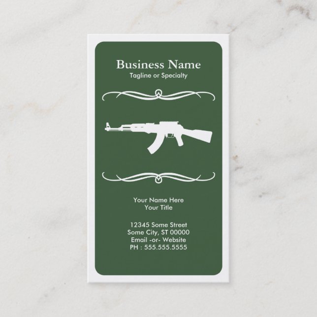 mod ak47 business card (Front)