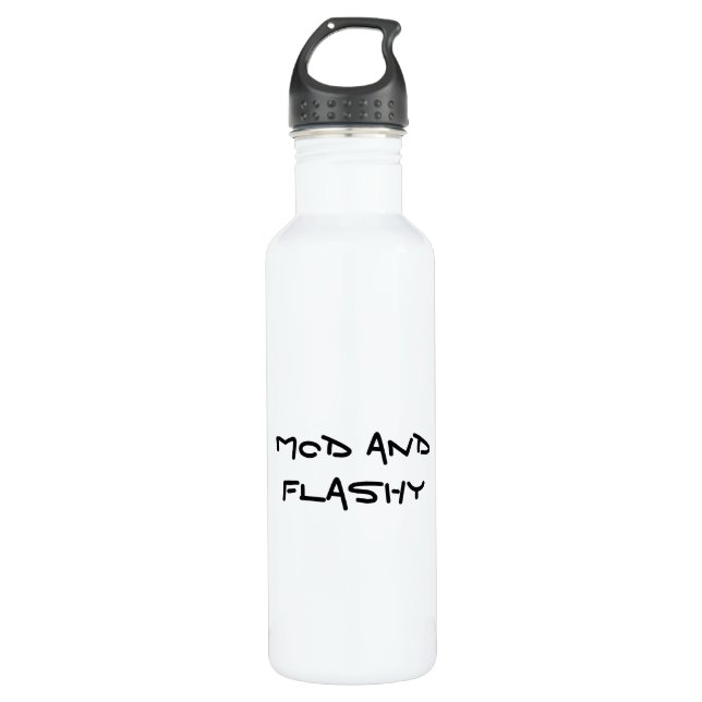 Mod and Flashy Water Bottle (Front)
