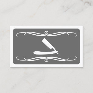 mod barber (colour customizable) business card