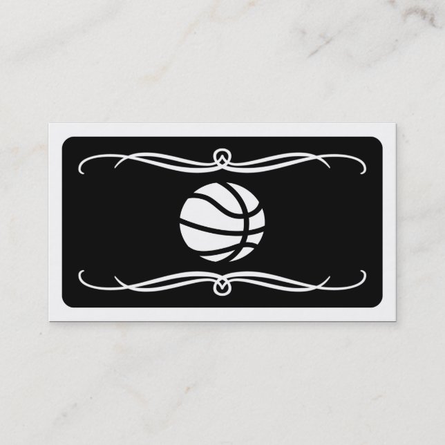 mod basketball (colour customizable) business card (Front)
