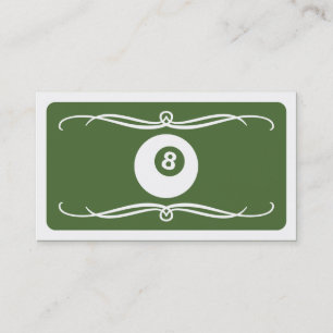 mod billiard (colour customizable) business card