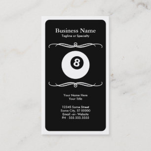 mod billiards business card
