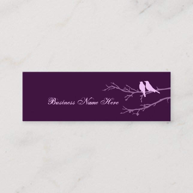 mod birds mini business card (Front)