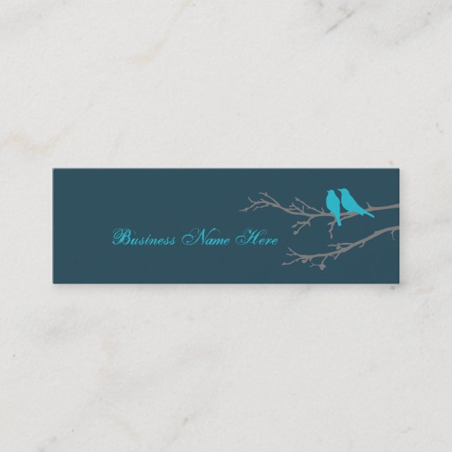mod birds mini business card (Front)