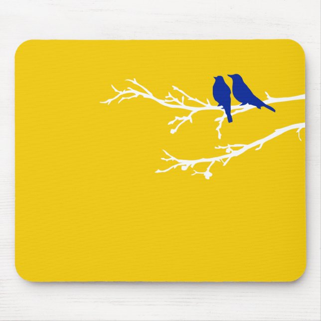 mod birds mouse pad (Front)
