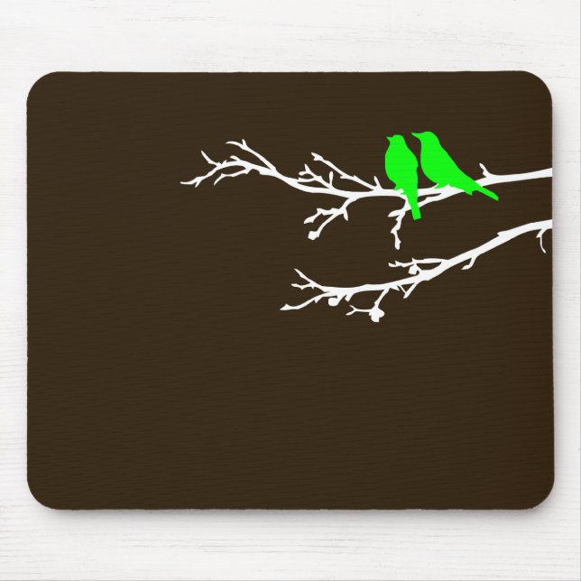 mod birds mouse pad (Front)