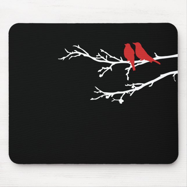 mod birds mouse pad (Front)