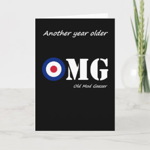 Mod Birthday humour card