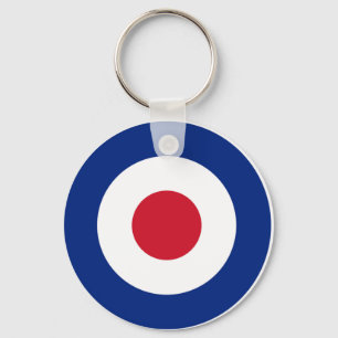 MOD Blue Red and White Keychain   MOD Gifts