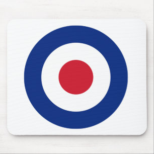 MOD Blue Red and White Mouse Pad   MOD Gifts