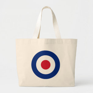 MOD Blue Red and White Tote Bag   Casual MOD Gifts