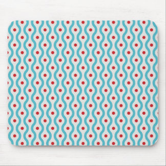 Mod blue & red circles graphic design case skin mouse pad