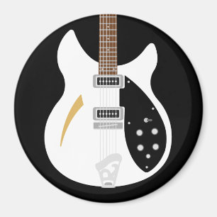 Mod Brit Pop Art Ricky guitar fridge Magnet