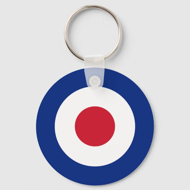 Mod - Classic Roundel - Bullseye Archery Target Keychain (Front)