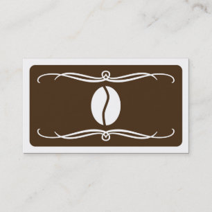 mod coffee bean (colour customizable) business card