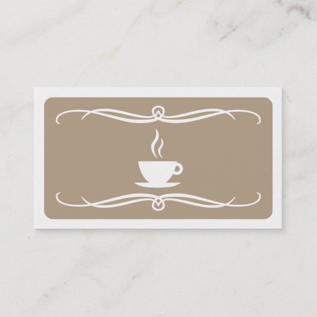 mod coffee mug (colour customizable) business card (Front)