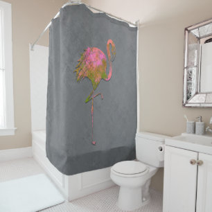 Mod Colourful Summer Flamingo Chic Modern Grey