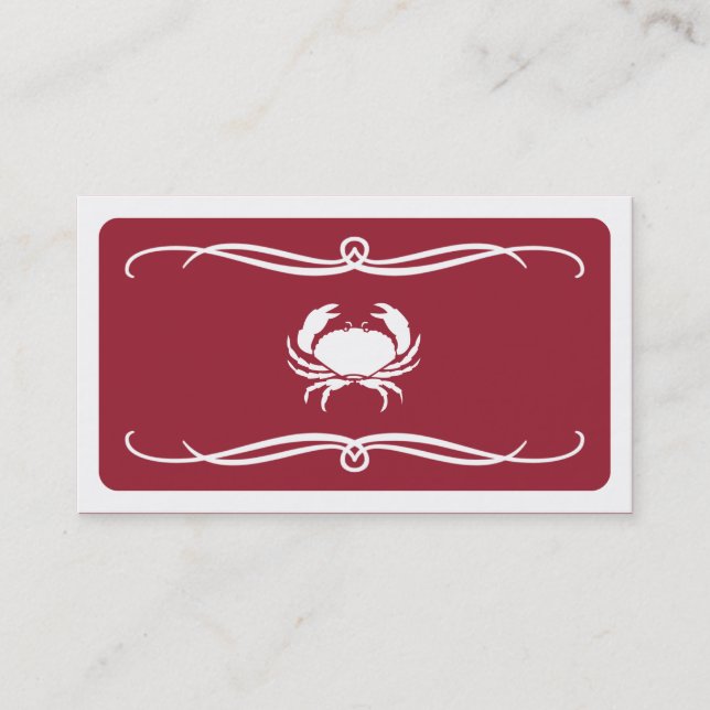 mod crab (colour customizable) business card (Front)