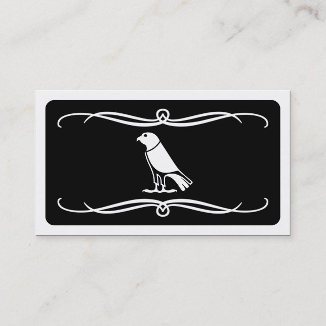 mod crow (colour customizable) business card (Front)