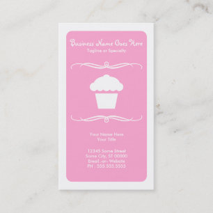 mod cupcake business card