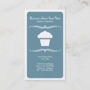 mod cupcake business card