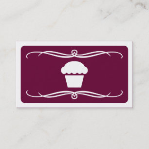 mod cupcake (colour customizable) business card