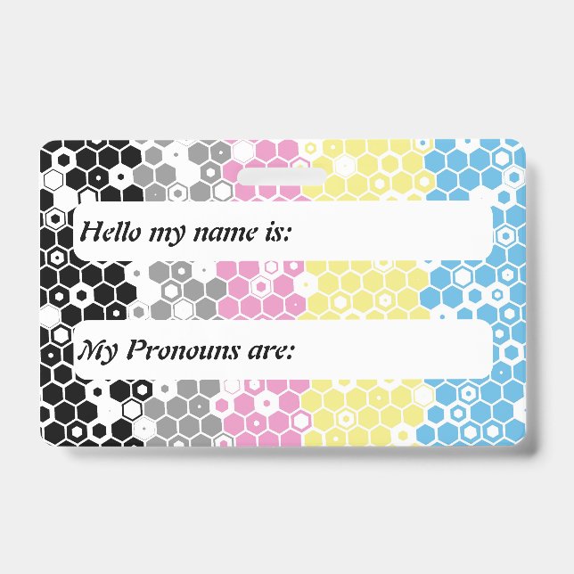 Mod Customizable Abstract Polygender Pride Flag   Badge (Front)