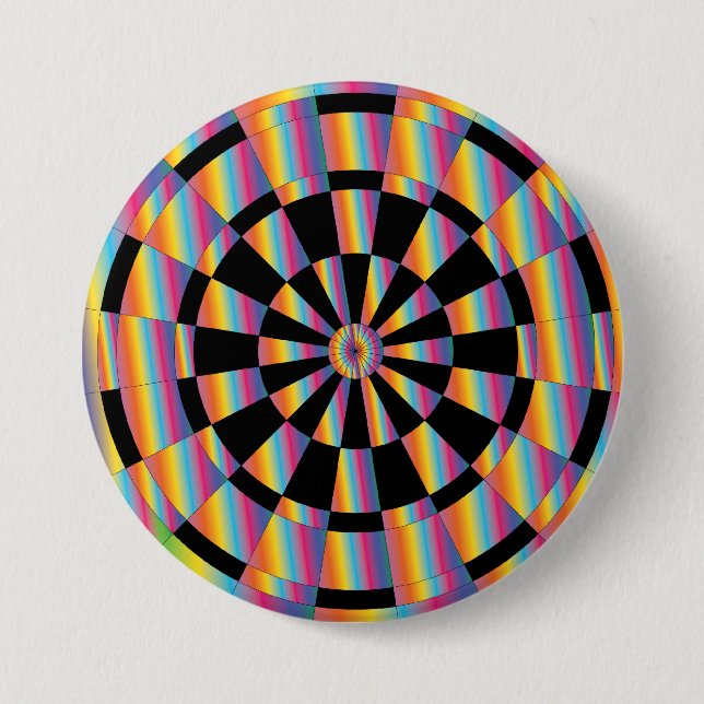 Mod Dartboard 3 Inch Round Button (Front)