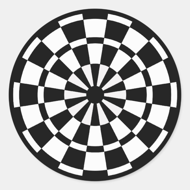 Mod Dartboard Classic Round Sticker (Front)