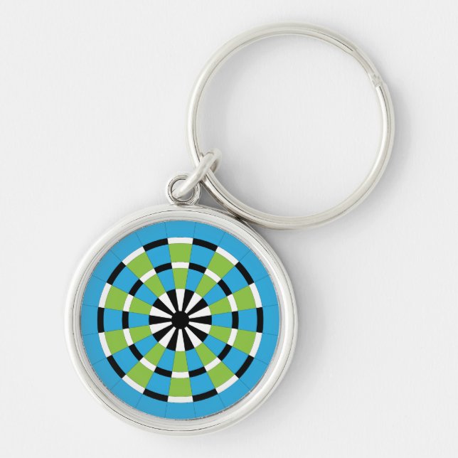 Mod Dartboard Keychain (Front)