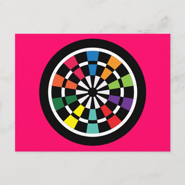 Mod Dartboard Postcard (Front)