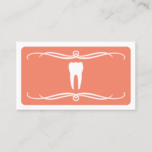 mod dentist (colour customizable) business card (Front)