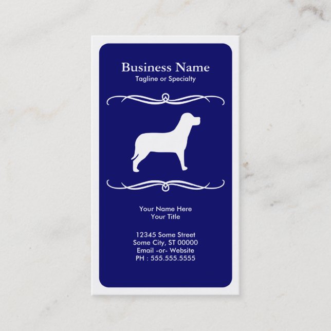 mod dog business card (Front)