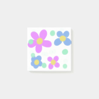 Mod Dots Floral Print Post-it Notes