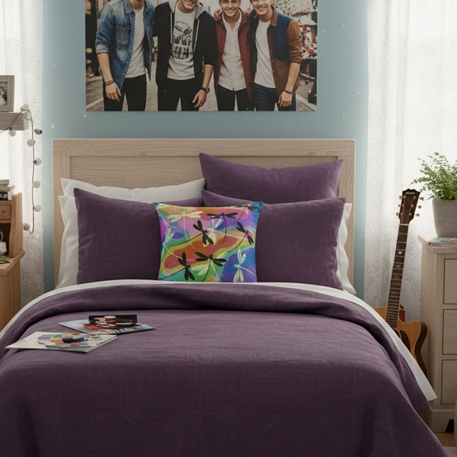 Mod dragonflies throw pillow (Creator Uploaded)